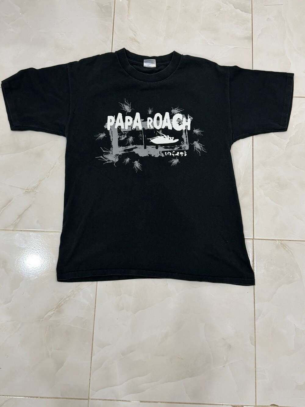 Vintage 2000 Papa Roach Infest Come To Papa Concert T-Shirt Size L